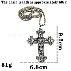 Alloy Cross Pendant Necklaces for Men and Women&nbsp;RK9641