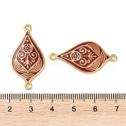 Rack Plating Brass Connector Charms&nbsp;KK-K346-25G-01