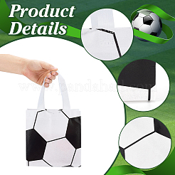 30Pcs Football Print Non-woven Fabrics Bags wtih Handle&nbsp;ABAG-PH0002-01A