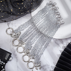 10Pcs 5 Style Butterfly with Skull Tibetan Style Alloy Boot Strap Chains&nbsp;FIND-AB00059