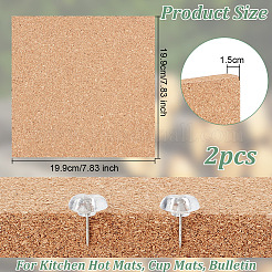 Self Adhesive Cork Sheets&nbsp;DIY-WH0569-67B