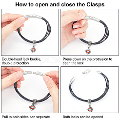 304 Stainless Steel Bayonet Clasps&nbsp;STAS-UN0020-06P