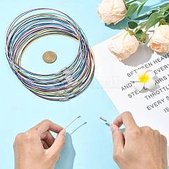 32Pcs 8 Colors Stainless Steel Wire Necklace Cord DIY Jewelry Making&nbsp;TWIR-FS0001-01