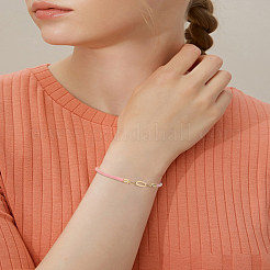 1Pc Adjustable Nylon Cord Slider Bracelets for Women&nbsp;BJEW-LP0001-32O-03