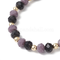 5Pcs Halloween Themed Glass Round Beads Stretch Bracelet Sets&nbsp;BJEW-JB12115