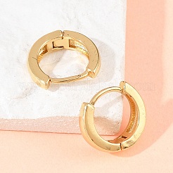 Brass Hoop Earrings&nbsp;EJEW-A156-09A-G