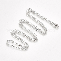 Brass Cable Chain Necklaces&nbsp;LS-X-MAK-T006-05P