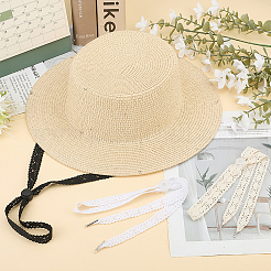 3Pcs 3 Colors Polyester Hat Flexible Removable Chin Cord&nbsp;FIND-GF0008-51