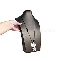 Brass Resin Flower Pendant Adjustable Black Imitation Leather Cord Necklaces for Women&nbsp;WGF4AF0-01