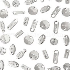 200Pcs 7 Styles 304 Stainless Steel Charms&nbsp;STAS-FS0001-89