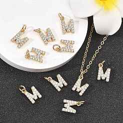 SHEGRACE Brass Micro Pave Clear Cubic Zirconia Pendants&nbsp;XGRQ29963-394G-M