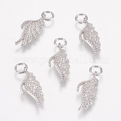 Brass Micro Pave Cubic Zirconia Pendants&nbsp;ZIRC-E146-13P