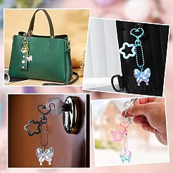 Acrylic Butterfly Pendant Decoration&nbsp;HJEW-YW00058-01