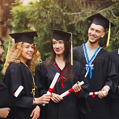 4Pcs 4 Colors Polyester Graduation Honor Rope&nbsp;AJEW-BC0010-12