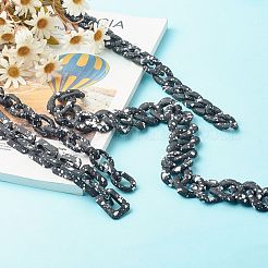 Spray Painted CCB Plastic Curb Chains & Cable Chains&nbsp;AJEW-JB01046