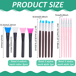 22Pcs Silicone Face Mask Brush Applicator&nbsp;AJEW-PH0006-070