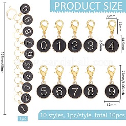 Number 0~9 DIY Knitting Tool Sets&nbsp;HJEW-AB00660