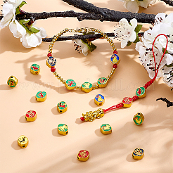 24Pcs 12 Styles Alloy Enamel Beads&nbsp;ENAM-PH0003-34