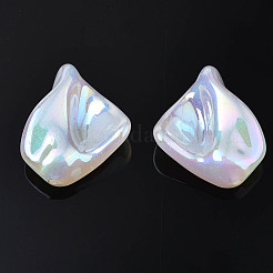 Rainbow Iridescent Plating Acrylic Beads&nbsp;PACR-S221-002