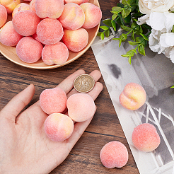 Mini Foam Imitation Peaches&nbsp;DJEW-WH0038-30