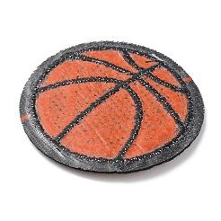Sports Ball Theme Computerized Towel Fabric Embroidery Iron on Cloth Patches&nbsp;PATC-WH0007-23D