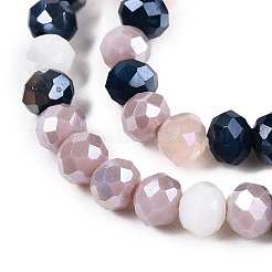 Electroplate Glass Beads Strands&nbsp;GLAA-T023-B16-11