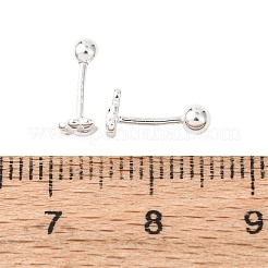 S999 Fine Silver Stud Earrings&nbsp;EJEW-C179-03S