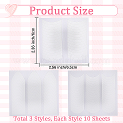 30 Sheets 3 Styles Paper Nail Art Sticker&nbsp;MRMJ-DJ0001-28