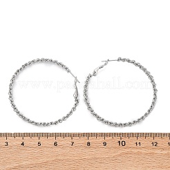 304 Stainless Steel Hoop Earrings&nbsp;EJEW-S250-02B-P