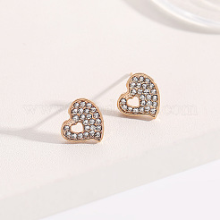 Alloy Crystal Rhinestone Pendant Necklace & Stud Earring & Ring & Cuff Bangle Sets&nbsp;FS-WG56C82-02