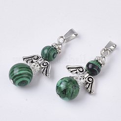 Synthetic Malachite Pendants&nbsp;G-Q460-A16