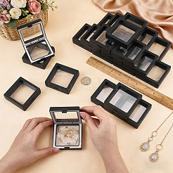 Square Transparent PE Thin Film Suspension Jewelry Display Boxes&nbsp;CON-WH0086-255