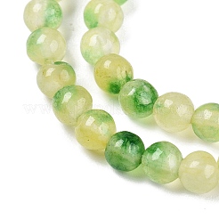 Dyed Natural White Jade Beads Strands&nbsp;G-T140-4mm-A05