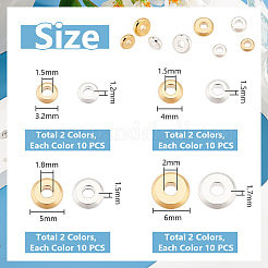 80Pcs 8 Styles Brass Beads&nbsp;KK-PH0006-74
