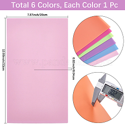 6Pcs 6 Colors Imitation Leather Fabrics&nbsp;DIY-CL0001-90