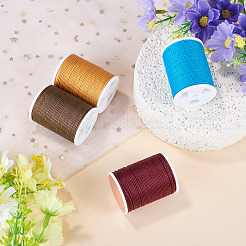 4 Rolls 4 Colors Round Waxed Polyester Cord&nbsp;YC-TA0001-28