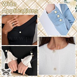 About 660 Pcs 330G 11 Styles 1-Hole ABS Plastic Imitation Pearl Buttons&nbsp;BUTT-CJ0001-08