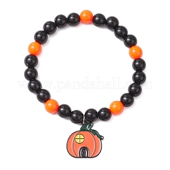 3Pcs Halloween Alloy Enamel Charm Bracelets&nbsp;BJEW-JB12010