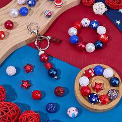 Independence Day Themed DIY Beads Kits&nbsp;DIY-BM0002-83