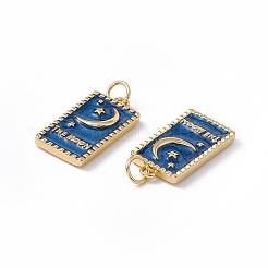 Rack Plating Brass Enamel Pendants&nbsp;KK-B060-01G