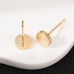 Brass Stud Earrings for Women&nbsp;EJEW-G441-03G