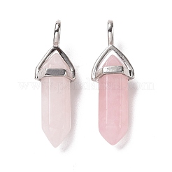 Natural Rose Quartz Pointed Pendants&nbsp;X-G-K329-52P