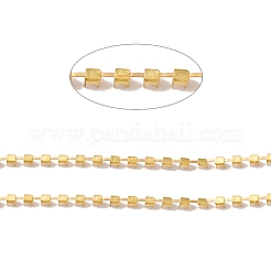 50M Rectangle Brass Rhinestone Claw Setting Chains&nbsp;CHC-C024-01A-G