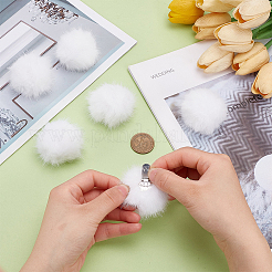 Fibre Pompom Ball&nbsp;FIND-WH0139-942B