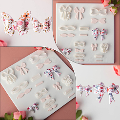 4 Sets 4 Styles Plastic Clay Pressed Molds&nbsp;AJEW-SC0004-09B