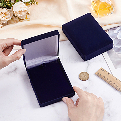 Rectangle Velvet Commemorative Coin Storage Boxes&nbsp;CON-WH0100-14B