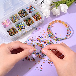 160G 8 Style Glass Seed Beads&nbsp;SEED-SZ0001-009