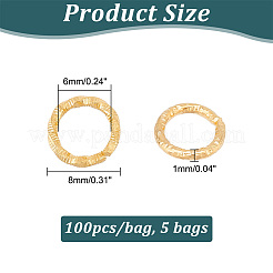 5 Bags Iron Open Jump Rings&nbsp;IFIN-UN0001-08
