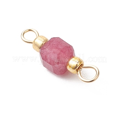 Natural Mixed Stone Faceted Cube Connector Charms&nbsp;PALLOY-JF05037