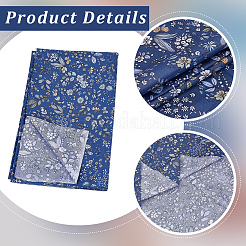 1M Flower Pattern Cotton Fabric&nbsp;AJEW-CY0002-30A